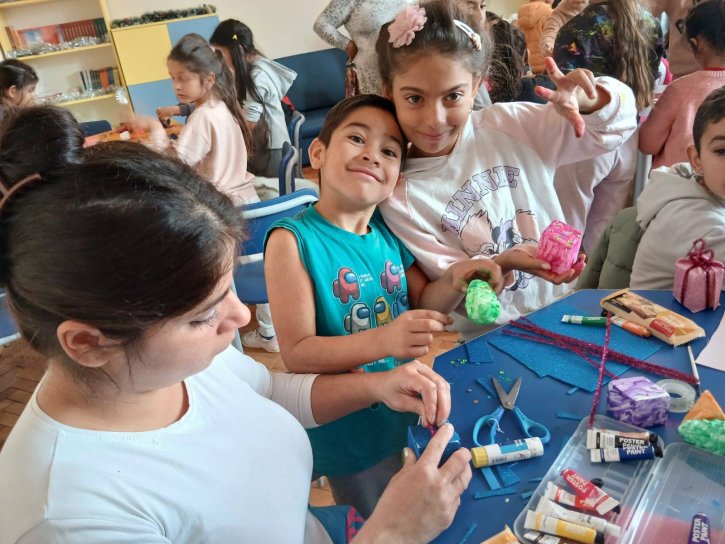 Коледна работилница с ученици и родители