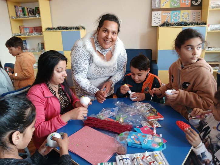 Коледна работилница с ученици и родители