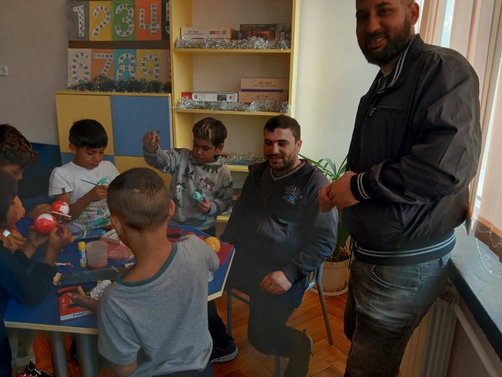 Коледна работилница с ученици и родители