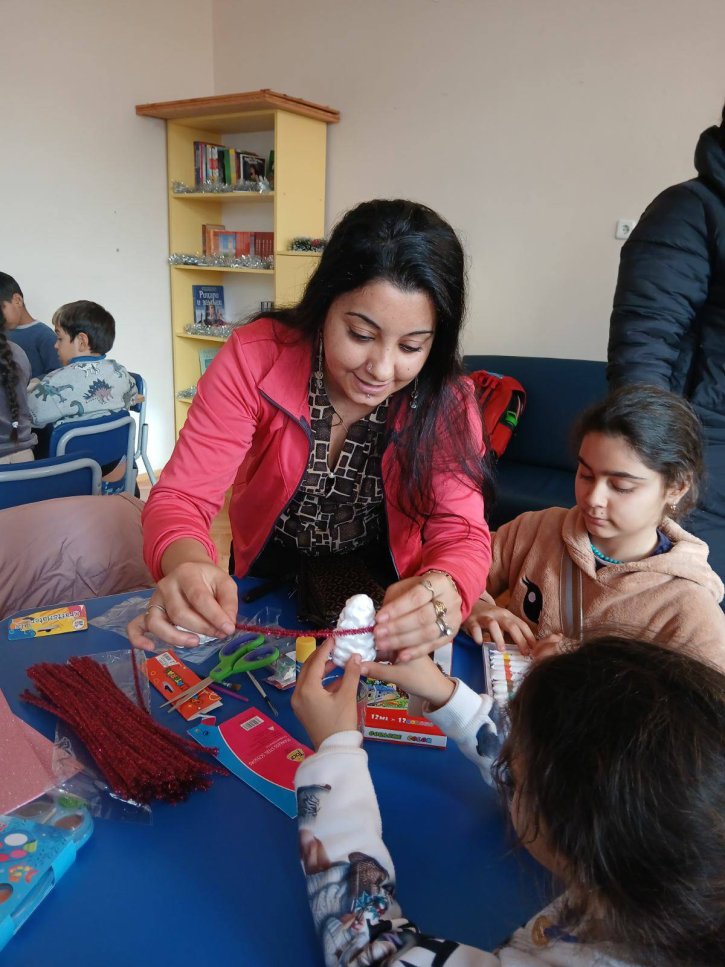 Коледна работилница с ученици и родители