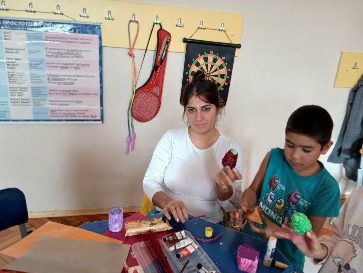 Коледна работилница с ученици и родители