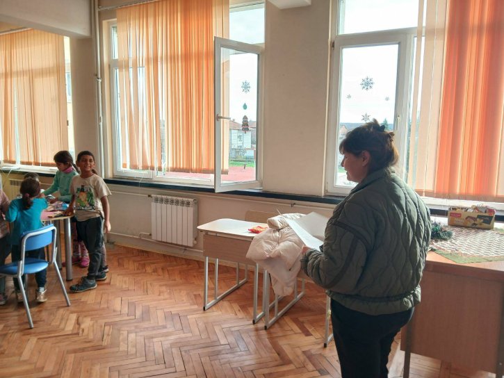 Коледна работилница с ученици и родители