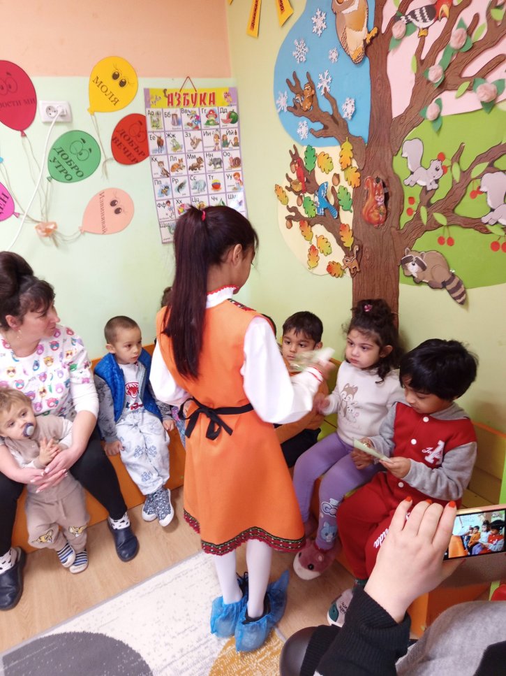 Посещение на учениците от 4. клас в детска градина 