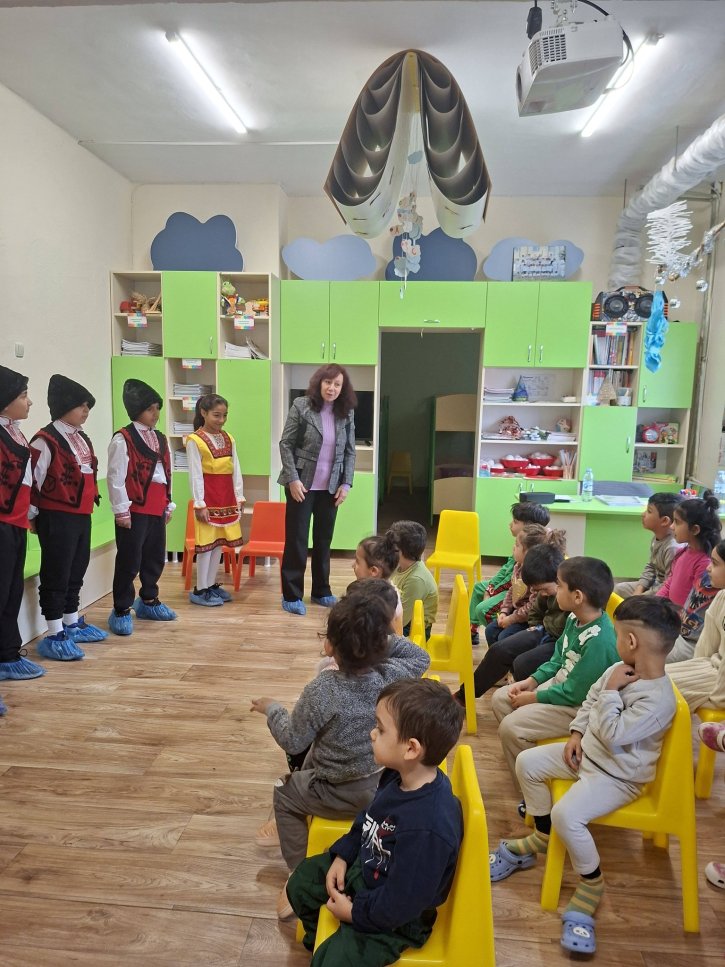 Посещение на учениците от 4. клас в детска градина 