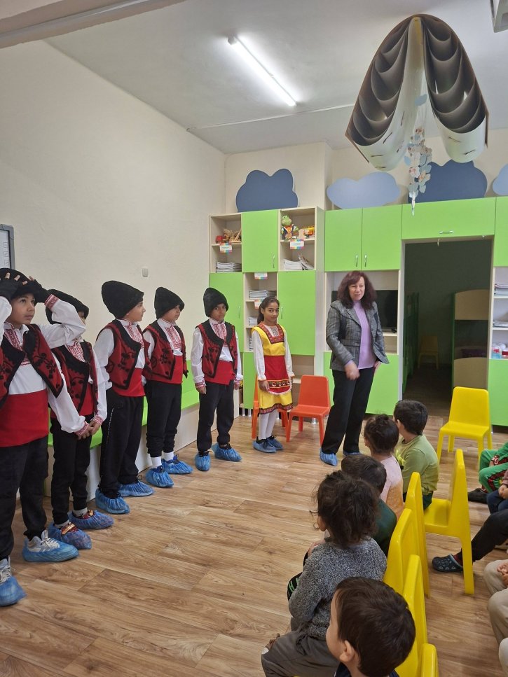 Посещение на учениците от 4. клас в детска градина 