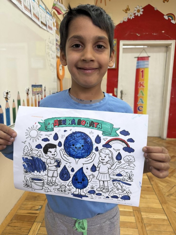 Ученици от ЦДО 1–2 клас отбелязаха Световния ден на водата.