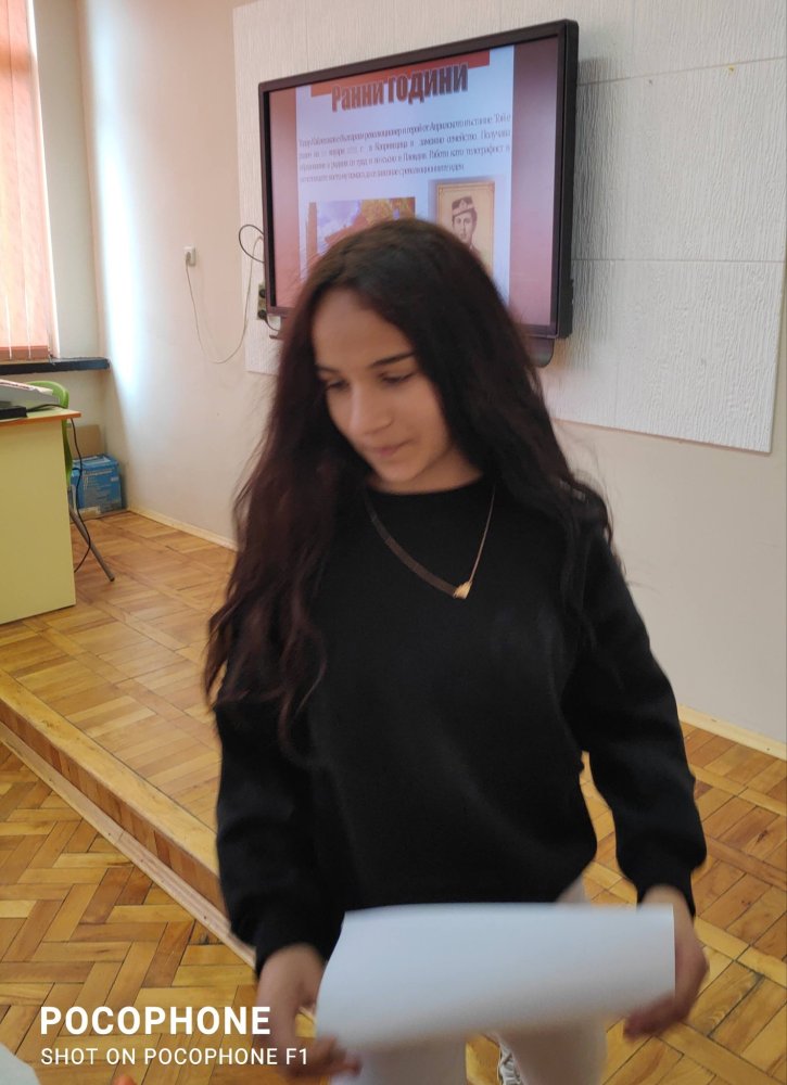 Шестокласници с открит урок, посветен на 150-годишнината от Априлското въстание и Тодор Каблешков.