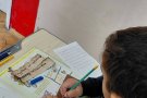 Първокласници изработиха лапбук за светите братя Кирил и Методий.