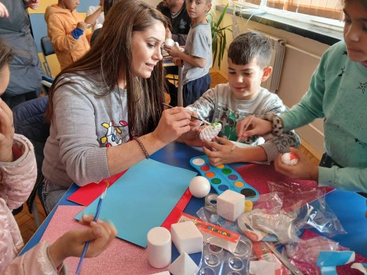 Коледна работилница с ученици и родители