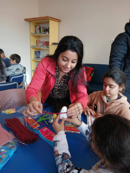 Коледна работилница с ученици и родители